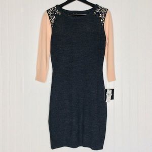 BY&BY NWT Sweater dress with studded shoulders. Item# 0083